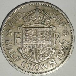 LOT.12 » İNGİLTERE 1957  HALF CROWN