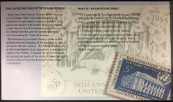 BİRLEŞMİŞ MİLLETLER 50. YIL BOOKLET 1995.