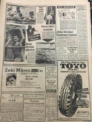 YENİ SABAH GAZETESİ 12 AĞUSTOS 1962 YIL :25 SAYI :8410---Turistlerden döviz alım ,satımı serbest ---Planlama Müsteşarı Kendini Hükümetten Yetkili Görüyor --EMİNSU lar MBK ,Temelliler ve Başbakan a şiddetle çattı --Necdet Elmas a silah veren belli oldu ---Ruslar 3. adamı da fezaya fırlattı ---Çıplak cesedin hüviyeti ve kaatili belli olmadı --Arjantin de asiler başkente yürüyor --GMC ile çarpışan tren devrildi ,14 yaralı var --Barzani Kasım ı dize getiriyor ---Kalın Kafalı Hasbi bey :Siyavuşgil --Bir şahıs 4 çocuğunun gözü önünde boğuldu ---Afrika Devletleri Konferansı Kapandı --Bayan Kennedy Eğleniyor ---Beşiktaş Taksime 5-0 Galip --B.Spor :3 Y.Direk :2 ---Atletizmde Yunan Takımı 59-47 Galip --Milli ve Mahalli Lig Yeniden Kurulmalı ---Açık tribüne krş zam yapıldı --Şeref Kupası Finali Bu Akşam Oynanacak ---Komşunun evini ateşe verdi --İnönü ye göre sayı değil kalite mühim ---Türkiye kuduz da 3. geliyor --AP lideri 22 Şubata Apaydın Sebep oldu ---Radyo Programları --