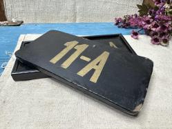 11 - A - Eski Okul Sınıf Şube Tabelası - Lise Sınıf Numarası - Cafe Hotel Dekoru