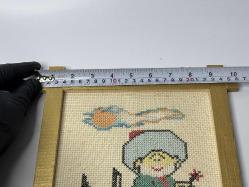 Eski Nasrettin Hoca Tablo - Nasreddin Hoca Ahşap Dekor -  Eskilerden El İşi Tablo