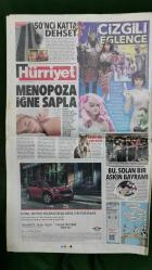 Hürriyet Gazete 9 Nisan 2018 İstanbul Taksi A.Ş,Burcu Esmersoy,Recep Tayyip Erdoğan,Emine Erdoğan,Aslı Zeynep Ertürer,Mustafa Ilıcalı,Burak Özçivit,Kerem Bürsin,Erol Evgin,Şevval Sam,Patrick Dempsey,Jillian Fink,Melisa Sozen,Harlan Coben,Kerimcan Durmaz,Ezgi Mola,Michelle Dockery,Erdoğan Demirören,Aydın Doğan,Russell Crowe,Bekir Bozdağ,Abdullah Abdullah,Çizgili Eğlence,Voyage - MINI Reklamı