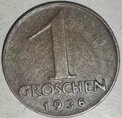 AVUSTURYA  1936   1 GROSCHEN