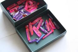 Aura Kuvars Doğal Taş Uç TOPLU LOT HALİNDE HEPSİDE GÖNDERİLECEKTIR DEĞERLİ ÜRÜNLER (TEKNIK MAVI KUTU