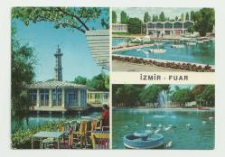 İZMİR FUARI 3 PARÇALI ESKİ KARTPOSTAL...