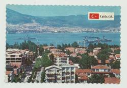 GÖLCÜK ŞEHİR VE SAVAŞ GEMİLERİ ESKİ DÖNEM ORİJİNAL KARTPOSTAL...