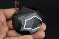 COK ÖZEL AKİK YADA Oniks  Doğal Taş DOĞALTAŞ KOLYE UCU (DELİKLİ RAF LOVE KUTU