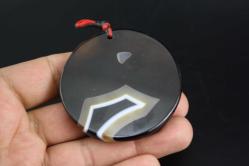 COK ÖZEL AKİK YADA Oniks  Doğal Taş DOĞALTAŞ KOLYE UCU (DELİKLİ RAF LOVE KUTU