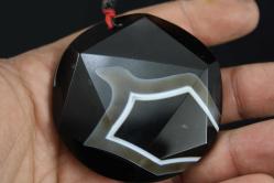 COK ÖZEL AKİK YADA Oniks  Doğal Taş DOĞALTAŞ KOLYE UCU (DELİKLİ RAF LOVE KUTU