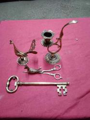 PİRİNÇ SÜRMEDANLIK ANAHTAR ŞAMDAN VE MUM MAKASI