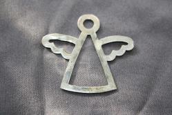 MELEK KOLYE UCU   %100 ORJİNAL GÜMÜŞ  DETAYLAR RESIMLERDE (DELİKLİ RAF YUVARLAK KUTU