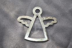 MELEK KOLYE UCU   %100 ORJİNAL GÜMÜŞ  DETAYLAR RESIMLERDE (DELİKLİ RAF YUVARLAK KUTU