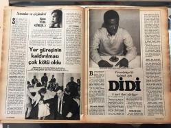 HAYAT SPOR DERGİSİ - 17 NİSAN 1974 - SAYI: 7 - GALATASARAY 1974 TAKIM KADROSU POSTERİ - TRABZONSPOR 1974 TAKIM KADROSU POSTERİ - ADANASPOR 1974 TAKIM KADROSU POSTERİ - FENERBAHÇE VE DİDİ - CEMİL TURAN - TJK HİPODROMDA ŞİKE İHBARI - ODHAN BAYKARA - MUHARREM ATİK - DR. ERTUĞRUL AKINCI - FENERBAHÇE, BEŞİKTAŞ - DOĞAN ATILGAN - FUJİ MEHMET - PERMA-SHARP REKLAMI - ARMAĞAN ASENA - ÖMER KARADAĞ - CEM ATABEYOĞLU - ARKA KAPAK RAŞİT KARASU, ADANA SPOR - POSTERLİ 32 SAYFA, TAM TAKIM SPOR DERGİSİ