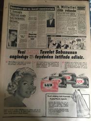 YENİ SABAH GAZETESİ 13 ARALIK 1961 YIL :24 SAYI :8173---AP ve YTP grupları af için acele ediyorlar ---NATO toplantısı Sarper in nutku ile bugün açılacak --Protestolu 160.000 tacir af ediliyor ---Doğuya jandarma sevk olunuyor --Kiliseyi soyan Rum yakalandı ---Menderes in oğlu YTP den istifa etmemiş --Tekel Fiyat İndirimi Şarapçıları Kızdırdı ---Belediye Kasım Ayında 68 Esnafı Cezalandırdı ---Radyo Programları --B.Milletler İflas Yolunda ---İstanbul -Tokyo temsili serbest güreş karşılaşması --Bekir Silahçılar ,İstanbul da tesis yapacak arsa bulamıyoruz dedi --Fiorentina da yeni bir Montuori :Can ---Altaylı Gürüz e bu maçı vermek hata ---İngiltere maçı için ilk hazırlık bugün --İnönü ,Köy Enstitülerini Tekrar Kuruyor ---Ruslar NATO Generalini İstiyorlar --Adana da cezası biten ilk mahkum --Sten tabanca çalan bir er firar etti --İnönü Batıdan Ayrılmaz ---Tahsille göre askerliğin inmesi istendi --