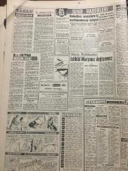 YENİ SABAH GAZETESİ 9 ARALIK 1961 YIL :24 SAYI :8169--Kabine memur maaşlarını bir sene tehir için karar verdi ---Paris e gidecek Türk heyetleri dün belli oldu ---İzmir de ki DP ye müsaade edilmedi --Yüce Divanın hukuki olup olmadığı münakaşa edildi --Elleri stenli haydutlar Tatvan da dehşet saçıyor ---Atina nın iddiası Balkan Paktı ölmüş ---Düzce davasına hakimler bakmadı ---Alp Reel den ümit yok ---Eh çalışsak artık :Siyavuşgil --Belediye aracılara iş verilmemesini istiyor --Radyo Programları ---Katanga da kan akıyor --Kral Hüseyin tedavi için Londra da --Sinema :Hindistan Hudutlarında --Baby ,Ira nın çocuklarını kurtarmaya çalışıyor ---Kabine memur maaşlarını bir sene tehir için karar verdi --İzmir de ki DP ye müsaade edilmedi --Kutik sordu :Galatasaray ın Beşiktaş tan üstün nesi var ?--Günün maçı İzmir de Karşıyaka -Altınordu ---Fenerbahçe bu akşam dönüyor ---Japon güreş takımı pazartesi şehrimizde ---Kızını kurtardı kendisi öldü --