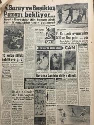YENİ SABAH GAZETESİ 8 ARALIK 1961 YIL :24 SAYI :8168--Kabine-kumandanlar toplandı --AP 10-15 Mebusu İhraç Kararında --CHP Grubu memur zammını görüşecek --60.gününde Ayla olayı meclise aksetti --Madanoğlu ve Başgil in istifaları mesele oldu --Siirt de on beş haydut bir karakolu bastı --Denize uçan taksiden iki ceset çıkarıldı --Radyoda telif hakları :Siyavuşgil --Belediye Fen İşleri Müdürü Takdir Edildi---Radyo Programları ---Trabzonlular Teknik Üniversite İstiyorlar ---Tiyatro :Yazmalı mı ?---Galatasaray ve Beşiktaş Pazarı Bekliyor ---10 kulüp ittifakı tehlikeye girdi --Fenerbahçeli oyuncular 500 er lira prim alıyor ---Basketbolcular dün kampa girdi ---Floransa da günün adamı :Can --2 Demokrat Parti birden kuruluverdi --Safkan bir Demogoji örneği ---Genel Kurmay da Nato için izahat verildi --Dinar da üç ev 2 dükkan yandı --
