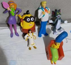 Scooby doo Tom Alaaddin Simpsons Minions figür oyuncak set koleksiyon vintage retro nostalji hediye tasarım dekor süs aksesuar reklam promosyon minyatür diorama