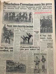 YENİ SABAH GAZETESİ 6 ARALIK 1961 YIL :24 SAYI :8166--Sisten bir taksi denize uçtu , bir kamyon dolmuşa çarptı ,7 ölü var : Görüş mesafesini 30 metreye indiren sis seferleri de aksattı --Kurdaş Memurlara zam yapardım dedi --Bakkal Musa ölümden kaçıyor ---DP nin Başkanı da içkiyi fazla kaçırdığı için konuşamadı ---Aylayı kaçıran mektup yolladı --Apaydın ,Soruşturma Kurulu ve Yüce Divan Anayasaya Aykırı Dedi ---AP Genel Merkezi Sıkıntıda ---Hariciyenin dürbünleri :Siyavuşgil --Eminönü yeni bir çarşı açıldı ---Tiyatrolar ,Radyo Programları ---Amerika nın feza da dönecek ilk pilotu hücreye girdi --Fenerbahçe -Fiorentina maçı bu gece --Pazar maçı hazırlığı başladı --Emre Güreş zevkle seyredilecek dedi --M.Paşa stadı inşaatı durdu --Patterson Mc Neeley i  dün gece nakavt etti ---103 Yaşında bir kadın kayboldu --İş şu ( 350) milyona mı kaldı ?---Kongre yerine kavga yaptılar ---Zabıta imar yönetmeliği geri kaldı --Sinemalar :Atlas :Sefiller ,Emek :Havana Casusu,İnci :Zavallı Necdet