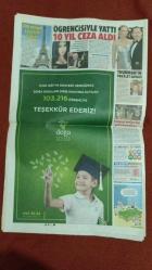 Hürriyet Gazete 15 Ocak 2017 Şeytan Çetesi,Sabri Sarıoğlu,Ahmet Hakan,Buse Terim,Ayşe Arman,Defne Öz,Recep Tayyip Erdoğan,Binali Yıldırım,Cengiz Semercioğlu,Garo Paylan,Uma Thurman,Arpad Busson,Garry Rodrigues,Aykut Kocaman,Mehmet Ekici,Yusuf Yazıcı,Olcay Şahan,Ufuk Sarıca,Tolga Zengin,Gökhan Gönül,Caner Erkin,Emmanuel Emenike,Mehmet Batdal,Mahmut Tekdemir,Saffet Sancaklı,Erkan Haberal,Devlet Bahçeli,Sıla,Tarık Akan,Aysa Engin,Binnur Kaya,Yasemin Allen,Cem Yılmaz,Haşimi Rafsancani,İsmet İnönü,2.Abdülhamit,Prof.İlber Ortaylı