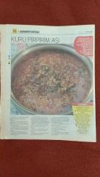 Hürriyet Kelebek 2 Gazete 26 Ocak 2017 Gaziantep Mutfağı Kış Yemekleri,Dövmeli Alaca Çorba Tarifi,Ekşili Ufak Köfte Tarifi,Buhara Pilavı Tarifi,Şam Tatlısı Tarifi,Kuru Pirpirim Aşı Tarifi