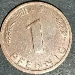 ALMANYA 1987 D  1 PFENNIG