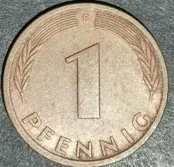 ALMANYA 1987 F  1 PFENNIG