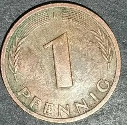 ALMANYA 1987 F  1 PFENNIG