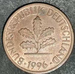 ALMANYA 1996 F   1 PFENNIG