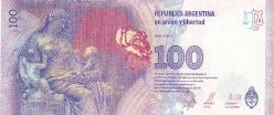 ARJANTİN 100 Pesos, 2016 ÇİL (Eva Perón) Hatıra para