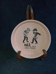 Hacivat Karagöz görselli çerezlik küllük porselen