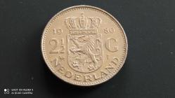 2  1/2 GULDEN HOLLANDA 1980