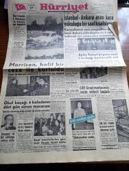 Hürriyet Gazetesi - 17 Mart 1960 - İstanbul Ankara Arası Kara Yolculuğu Bir Saat Kısaltılıyor - İstanbul'un Tanınmış Güzellerinden Ayfer Tatari'yi Gece Saat 5 te Aşığı Hastanelik Etti - Morrison Hafif Bir Ceza İle Kurtuldu - CHP Genel Merkezinde Seçim Nöbeti Başladı - Troçki'nin Katili Nerede Oturacak - Dedektif Nik'in Maceraları Çizgi Roman - Eminzade Zeytinyağı - Kalp Aldanmaz Aşk Ve Macera Romanı Çizen Faruk Geç - Poker Play Traş Bıçağı - Mısır Müzesinden 25 Bin Parça Eser Nasıl Çalındı - ÇBS Boya - Fenerbahçe İstanbulspor'u Zor Yendi - Güreşçilerimiz Bugün Bulgaristan'a Gidiyor - Galatasaray Dün Kıbrıs'ta Gençlikgücü'nü 15 1 Yendi - Vefa İle Kasımpaşa Yenişemedi - Fatoş Çizgi Roman - Güngörmüşler Çizgi Roman - Gökler Hakimi Gordon Çizgi Roman - Nilüfer Çizgi Roman - Türkiye İtalya Amatör Milli Takımları Maçı Tehir Edildi - Beşiktaş Pazar Günü Taksim İle Hususi Maç Yapacak