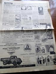 Hürriyet Gazetesi - 17 Mart 1960 - İstanbul Ankara Arası Kara Yolculuğu Bir Saat Kısaltılıyor - İstanbul'un Tanınmış Güzellerinden Ayfer Tatari'yi Gece Saat 5 te Aşığı Hastanelik Etti - Morrison Hafif Bir Ceza İle Kurtuldu - CHP Genel Merkezinde Seçim Nöbeti Başladı - Troçki'nin Katili Nerede Oturacak - Dedektif Nik'in Maceraları Çizgi Roman - Eminzade Zeytinyağı - Kalp Aldanmaz Aşk Ve Macera Romanı Çizen Faruk Geç - Poker Play Traş Bıçağı - Mısır Müzesinden 25 Bin Parça Eser Nasıl Çalındı - ÇBS Boya - Fenerbahçe İstanbulspor'u Zor Yendi - Güreşçilerimiz Bugün Bulgaristan'a Gidiyor - Galatasaray Dün Kıbrıs'ta Gençlikgücü'nü 15 1 Yendi - Vefa İle Kasımpaşa Yenişemedi - Fatoş Çizgi Roman - Güngörmüşler Çizgi Roman - Gökler Hakimi Gordon Çizgi Roman - Nilüfer Çizgi Roman - Türkiye İtalya Amatör Milli Takımları Maçı Tehir Edildi - Beşiktaş Pazar Günü Taksim İle Hususi Maç Yapacak
