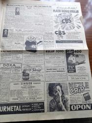 Hürriyet Gazetesi - 17 Mart 1960 - İstanbul Ankara Arası Kara Yolculuğu Bir Saat Kısaltılıyor - İstanbul'un Tanınmış Güzellerinden Ayfer Tatari'yi Gece Saat 5 te Aşığı Hastanelik Etti - Morrison Hafif Bir Ceza İle Kurtuldu - CHP Genel Merkezinde Seçim Nöbeti Başladı - Troçki'nin Katili Nerede Oturacak - Dedektif Nik'in Maceraları Çizgi Roman - Eminzade Zeytinyağı - Kalp Aldanmaz Aşk Ve Macera Romanı Çizen Faruk Geç - Poker Play Traş Bıçağı - Mısır Müzesinden 25 Bin Parça Eser Nasıl Çalındı - ÇBS Boya - Fenerbahçe İstanbulspor'u Zor Yendi - Güreşçilerimiz Bugün Bulgaristan'a Gidiyor - Galatasaray Dün Kıbrıs'ta Gençlikgücü'nü 15 1 Yendi - Vefa İle Kasımpaşa Yenişemedi - Fatoş Çizgi Roman - Güngörmüşler Çizgi Roman - Gökler Hakimi Gordon Çizgi Roman - Nilüfer Çizgi Roman - Türkiye İtalya Amatör Milli Takımları Maçı Tehir Edildi - Beşiktaş Pazar Günü Taksim İle Hususi Maç Yapacak