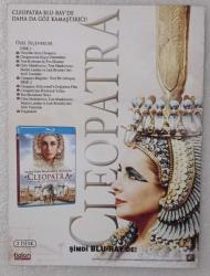 CLEOPATRA • Elizabeth Taylor - Cleopatra blu-ray'de daha da göz kamaştırıcı • Ebat : 11 X 15 ~ #..MİNİ BROŞÜR..#