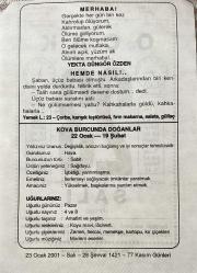 23 OCAK 2001 - TAKVİM YAPRAĞI - DOĞUM GÜNÜ HEDİYESİ - BÜYÜK SAATLİ MAARİF TAKVİMİ - HZ.MUHAMMED - YEKTA GÜNGÖR ÖZDEN - KOVA BURCUNDA DOĞANLAR - UĞURLARINIZ