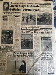 YENİ SABAH GAZETESİ 15 OCAK 1964 YIL :26 SAYI :8924---Ölü Kıbrıs Cumhuriyetini İngiltere Diriltmek İstiyor --Rumlar ,yeniden barikat kuruyor --Girne de ki Türkler Rumları sindirmiş --Ramazanın ilk günü şehitler anılacak ---Bengal karışıklıklarında  en az 200 kişi can verdi ---Üçüncü reform :Siyavuşgil ---Dış memleketlere tıp tahsili için 600 öğrenci gönderilecek --Sinema :Şaşkın Baba --Güven olayı tahkikatı 4 yönden yürütülüyor --Fenerbahçelilerden dün 250 şer lira ceza kesildi --PTT ,K.Gümrük ü kupadan eledi :1-0--Yaşar Doğu nun bütün eşyalarına haciz kondu --Sarper ,Suçlu EOKA Kıbrıs a hakim dedi ---Atom bombası yüklü uçak düşüt fakat bombalar patlamadı --Kıbrıs mevzuunda taraflar bugün Londra da pazarlığa oturacak --Ramazan Köşesinde  :İslam dan Önceki Dünya ---Rossides in son dakika da oyun bozanlık etmesi ile  B.M Müşahit göndermiyor ---Yarın Ramazan ---