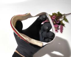 Cezaevi İşi Cam Boncuk Pazuband - Kol Bandı Silah - Tabanca Kolluk - Osman - Boncuk Sanatı