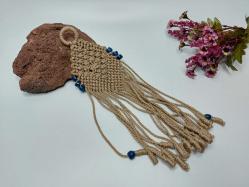 Eskilerden Makrome - Cam Nazar Boncuklu Duvar Süsü - El İşi Nazarlık