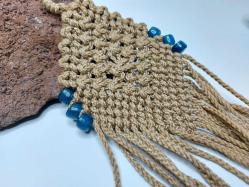 Eskilerden Makrome - Cam Nazar Boncuklu Duvar Süsü - El İşi Nazarlık