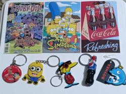 TipiTip Avea Pepsi Minions Boyner Yunus balığı anahtarlık.Scooby doo Simpsons Coca cola tanıtım kart postal set koleksiyon nostalji vintage retro tasarım dekor süs hediye aksesuar reklam promosyon minyatür diorama