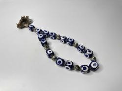 Eskilerden CAM Tesbih - Eski Nazar Tespih - Duvar süsü - El İşi Nazarlık - ÇOK BÜYÜK