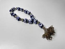 Eskilerden CAM Tesbih - Eski Nazar Tespih - Duvar süsü - El İşi Nazarlık - ÇOK BÜYÜK