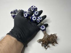 Eskilerden CAM Tesbih - Eski Nazar Tespih - Duvar süsü - El İşi Nazarlık - ÇOK BÜYÜK