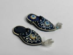 Eskilerden Nazarlık Kolye - Terlik Ayakkabı Şeklinde Takı Tasarım nazar boncuğu - 2 Adet