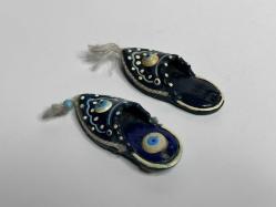 Eskilerden Nazarlık Kolye - Terlik Ayakkabı Şeklinde Takı Tasarım nazar boncuğu - 2 Adet