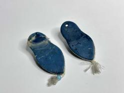 Eskilerden Nazarlık Kolye - Terlik Ayakkabı Şeklinde Takı Tasarım nazar boncuğu - 2 Adet