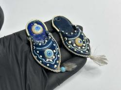 Eskilerden Nazarlık Kolye - Terlik Ayakkabı Şeklinde Takı Tasarım nazar boncuğu - 2 Adet