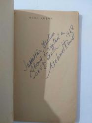 Acılı Kuşak  ( Ahmet Evintan'a İmzalı - ithaflı ) - 1. Baskı