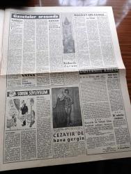 Havadis Gazetesi - 9 Ocak 1961 - Bakanlar Kurulunun Toplantısı - New York Times Türkiye'yi Övüyor- Kurucu Mecliste Bugün Başkanlık Seçimi Var - Cezayir İçin Referandum Başladı - Et Fiyatları İşkembecileri Sıkıntıya Soktu -  Beyaz Bir Fil Bulundu - Yaşar Doğu Vefat Etti - Esnaf Kredi Bankasının Tasfiyesi Lüzumlu Görüldü - Açış Nutku Yazan Orhan Seyfi Orhon Köşe Yazısı - Bu Ceset Kimin Yazan W. J. Yazı Dizisi - Gazetelerden Başlıklar -  Buğday Un Ekmek Yazan Ruhi Yıldırım - Kübada Durum - Üniversite Köşesi - 60 Lık Gary Cooper Cazibe Kralı Seçildi - Affetmeyen Kadın Yazan Jean P. Moerau Yazı Dizisi - Belçika Kraliçesi İle Kralının Gizli Dertleri - Ordu Milli Takımımız Irak Takımını Yendi 4 1 -  İzmir'de Beşiktaş Rapid'i Mağlup Etti - Balkan İkincileri Turnuvasında Fenerbahçe Levski Yenişemedi